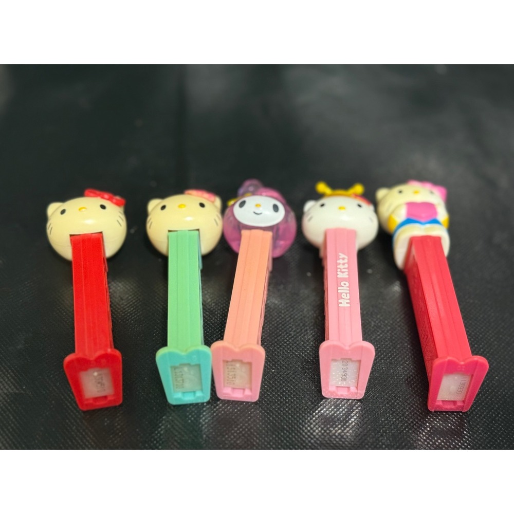 Sanrio Hello Kitty My Melody PEZ Dispenser Lot of‎ 5 Bumblebee Heart Glitter